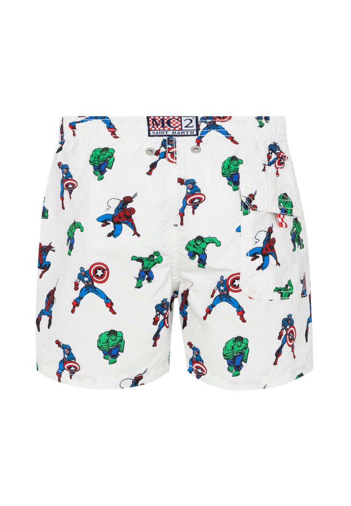 Costume boxer bianco per neonato