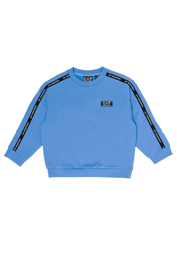 Felpa girocollo blu per bambino