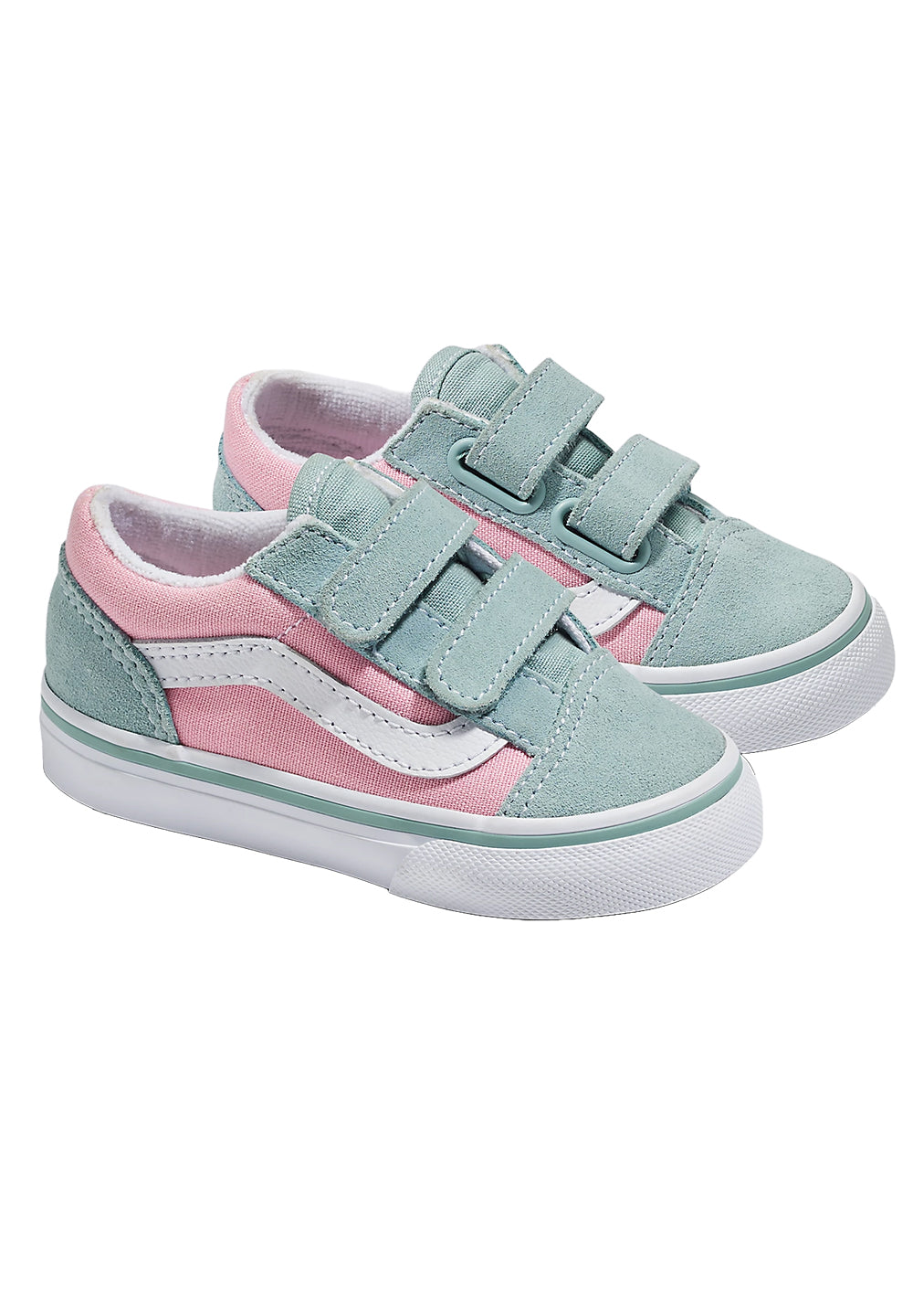 Grau-rosa Schuhe für neugeborene Mädchen