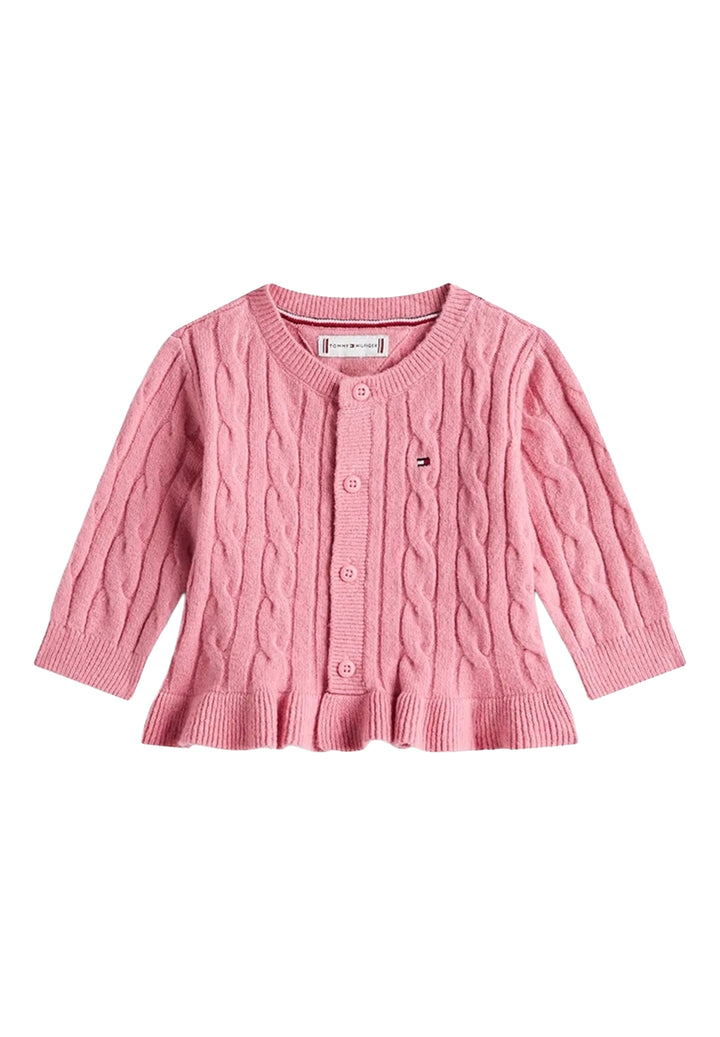 Cardigan rosa per neonata