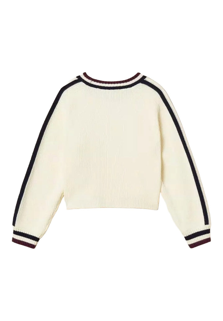 Maglione panna per bambina