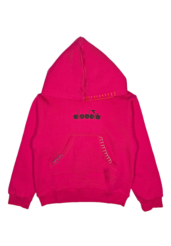 Fuchsia hooded sweatshirt for girls