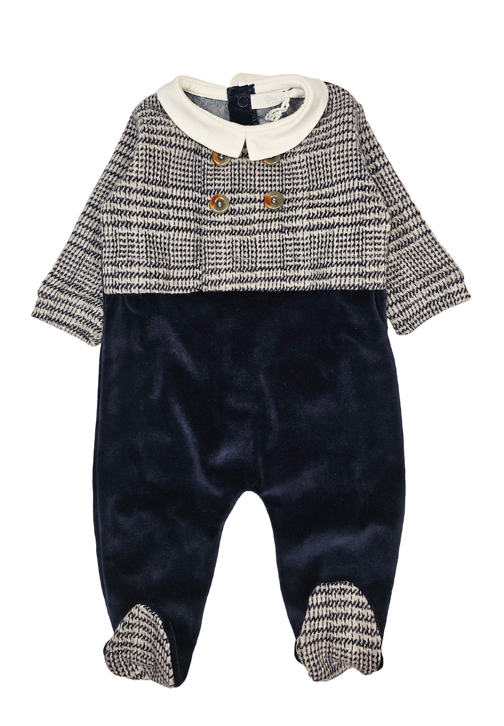 Tutina blu per neonato