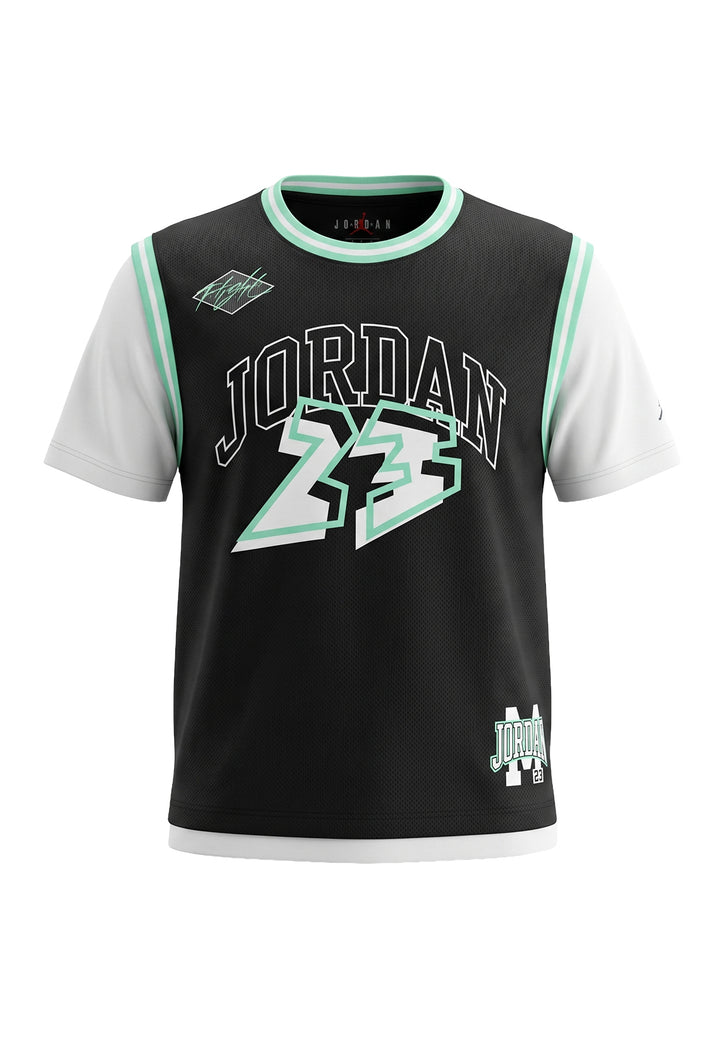 T-shirt nera per bambino