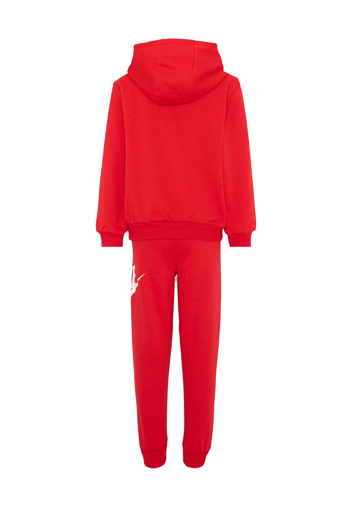 Completo felpa rosso per bambino
