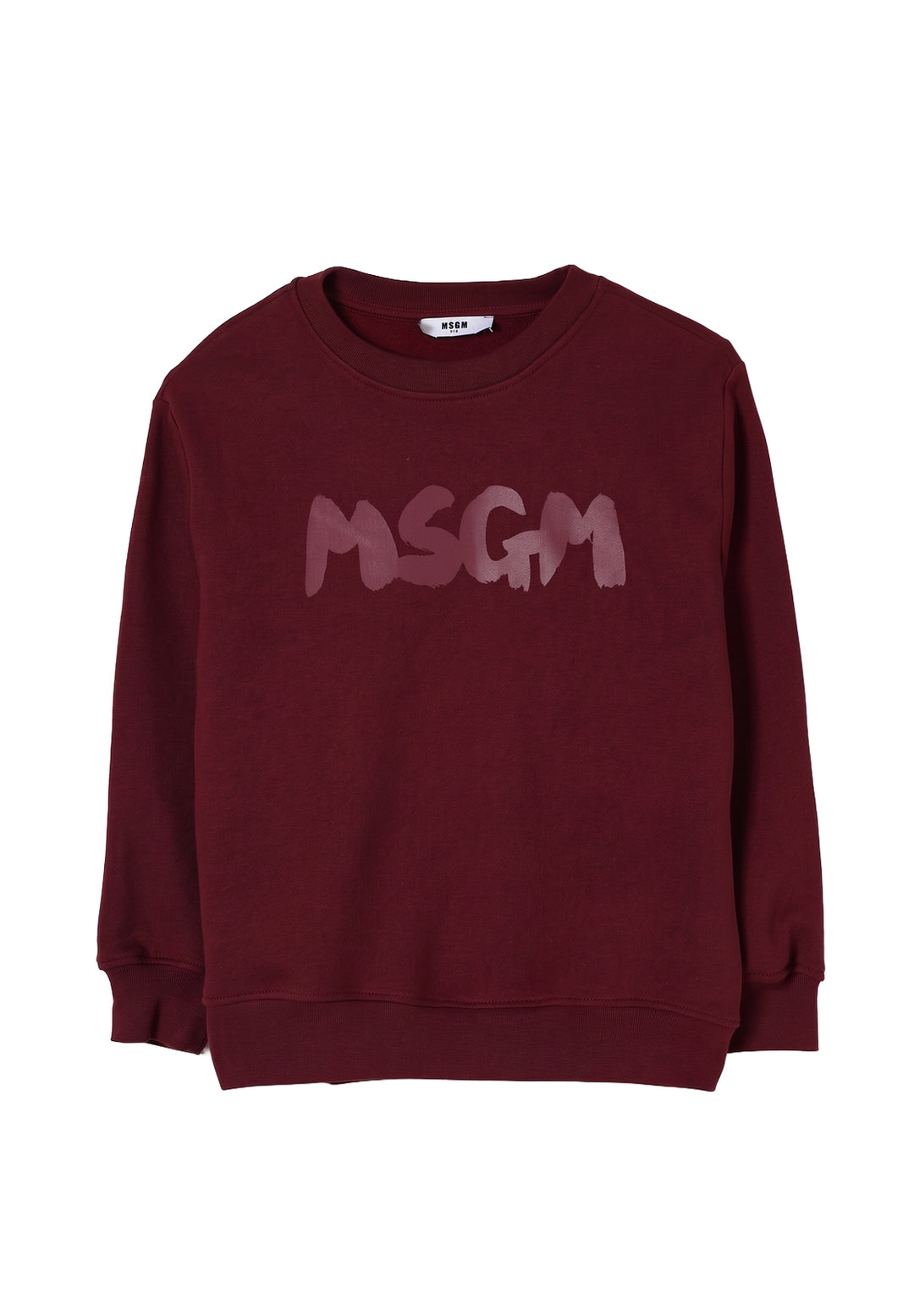 Felpa girocollo bordeaux unisex