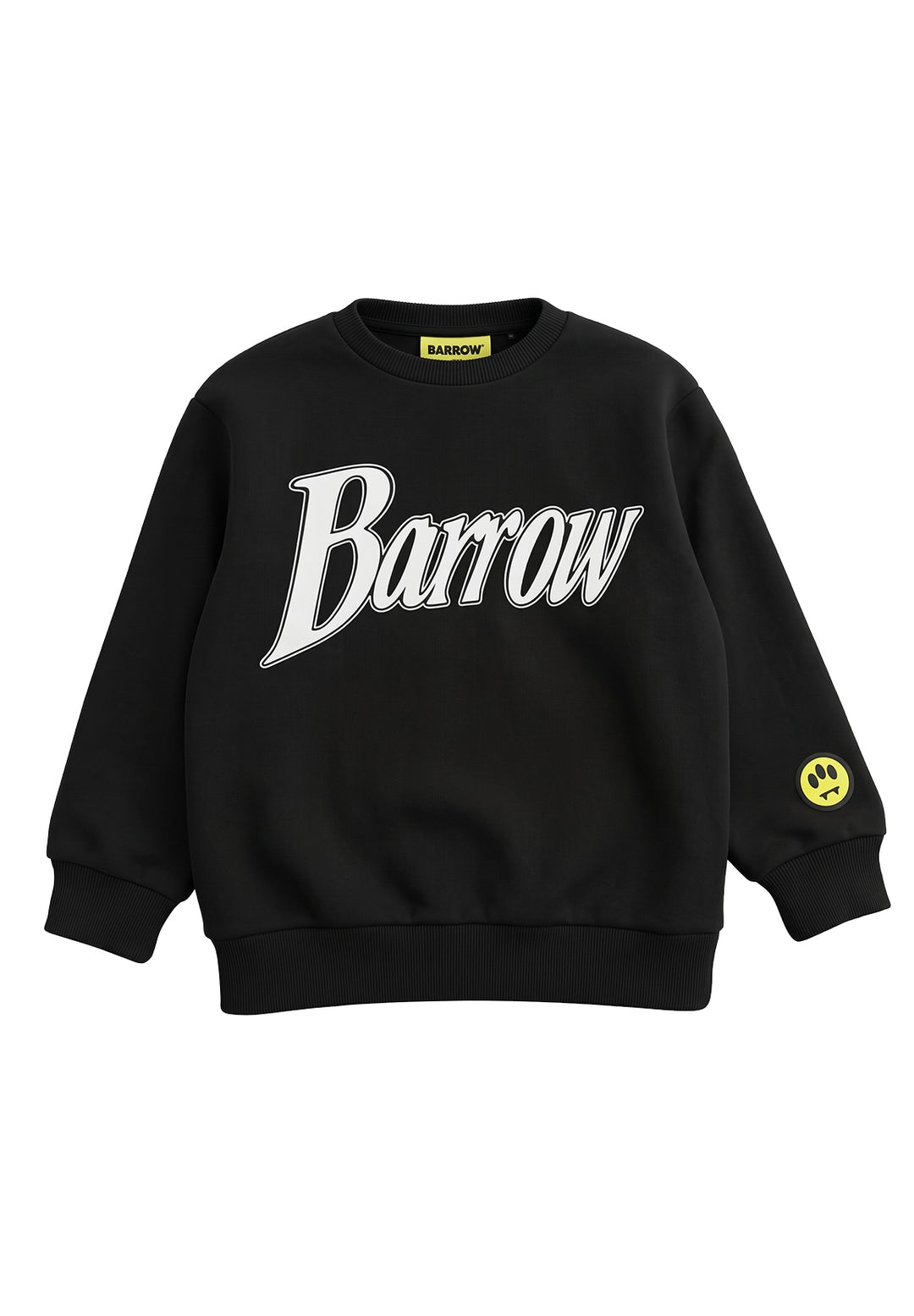 Felpa girocollo nera unisex