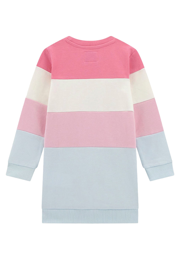 Vestito felpa multicolor per bambina