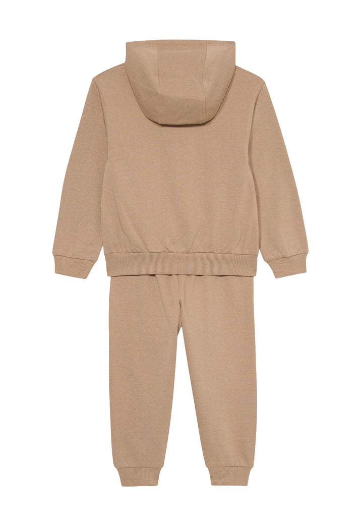 Completo felpa beige per bambino