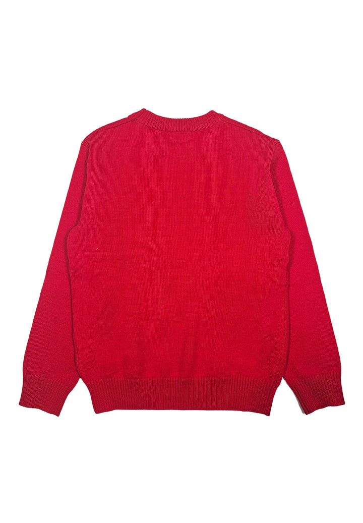 Roter Pullover für Neugeborene