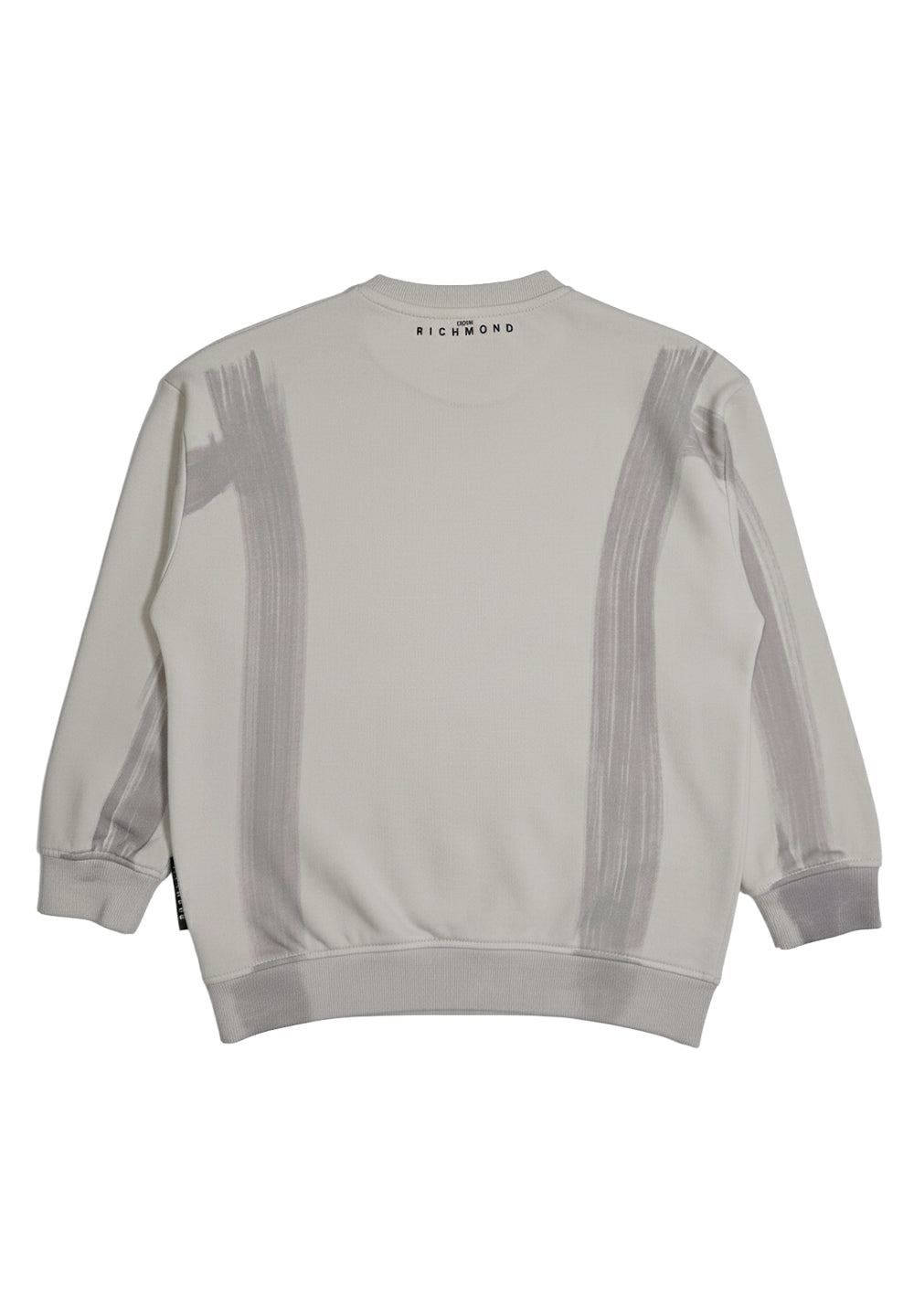 Felpa girocollo grigia per bambino