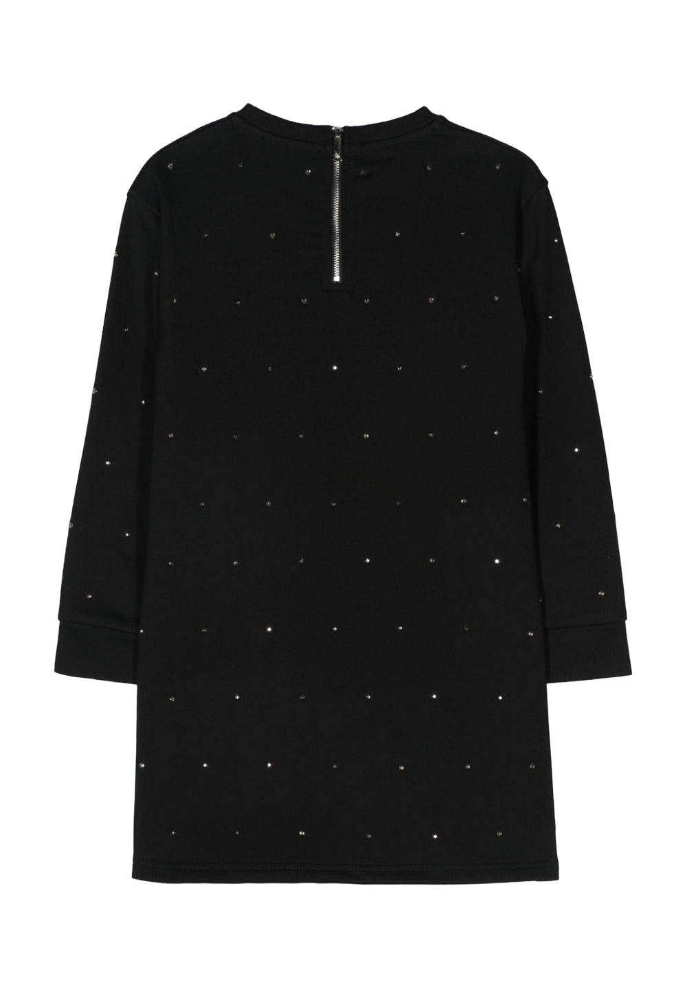 Vestito felpa nero per bambina