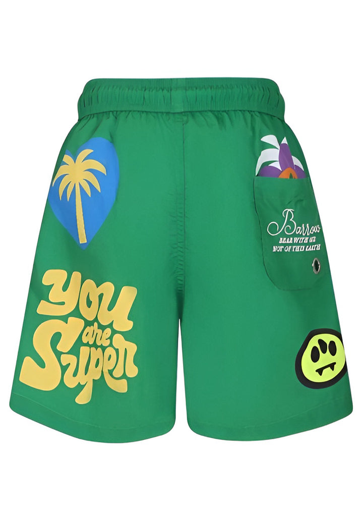 Costume boxer verde per bambino