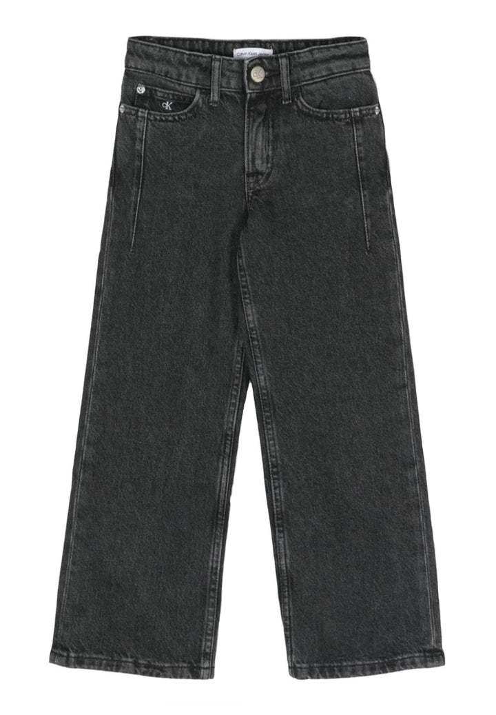 Jeans nero denim per bambina