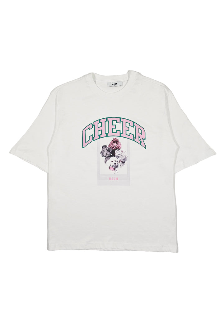 T-shirt bianca per bambina