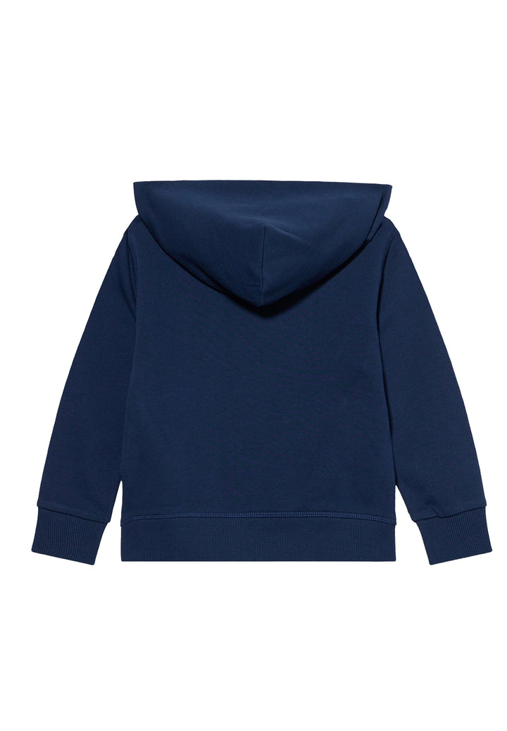Felpa cappuccio blu navy per bambino