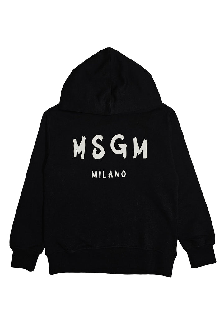 Felpa cappuccio nera per bambino