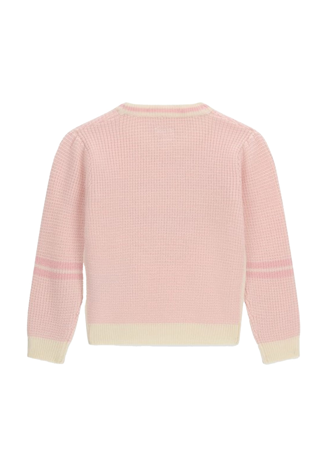 Maglia rosa-crema per bambina