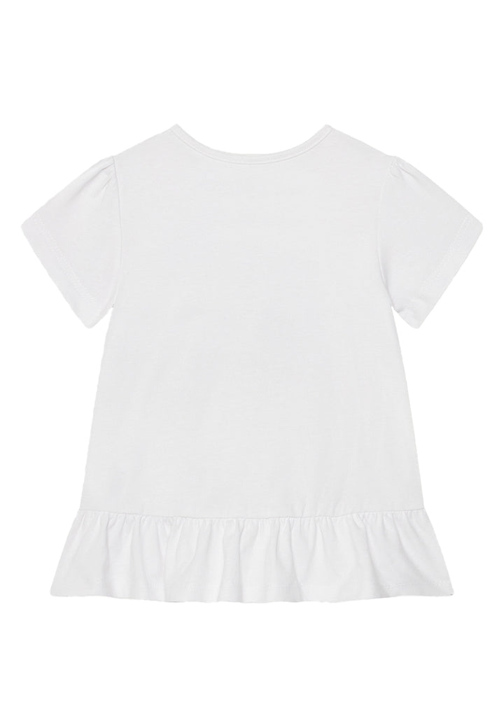 T-shirt bianca per bambina