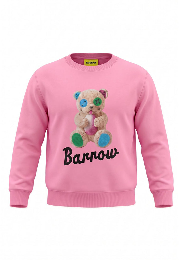 Felpa girocollo rosa unisex