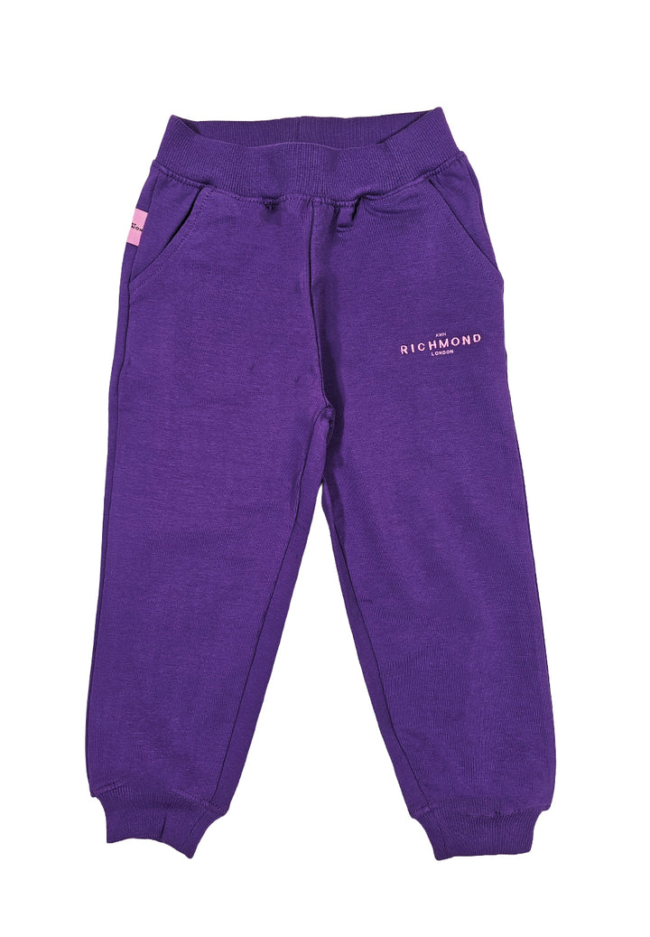 Pantalone felpa viola per bambina