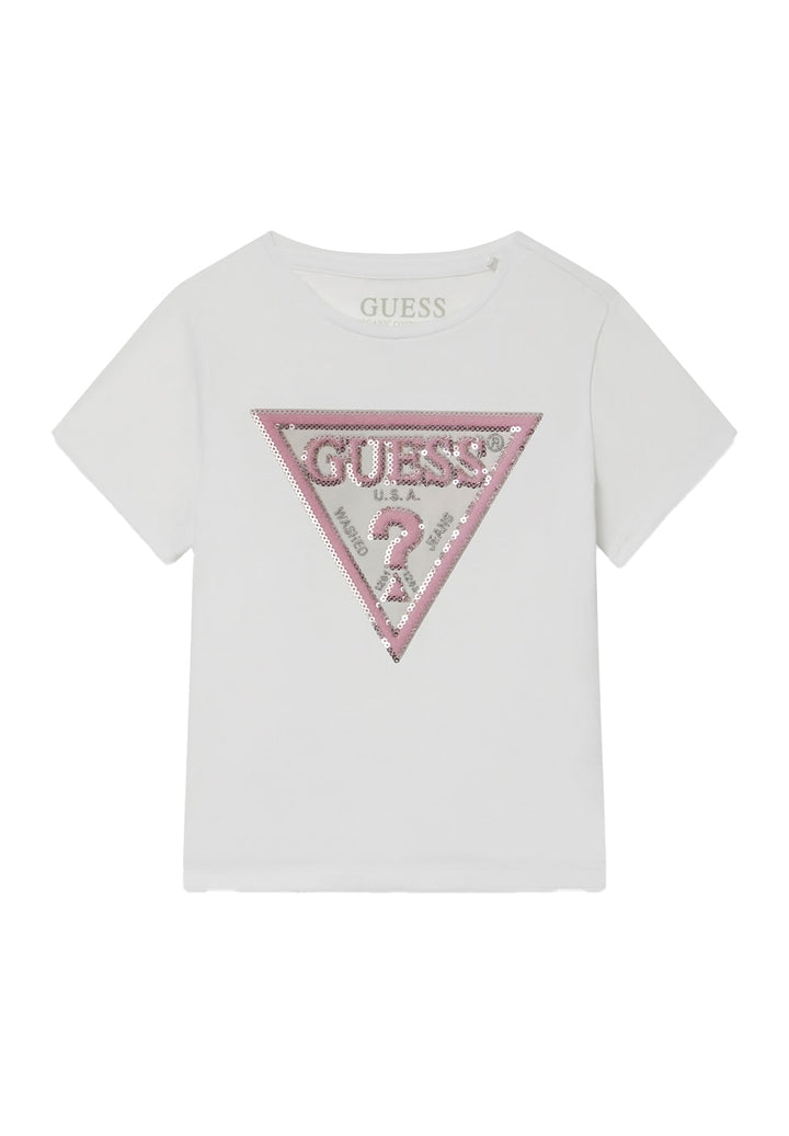 T-shirt bianca per bambina