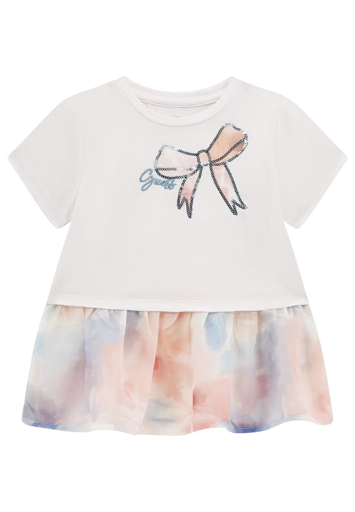 T-shirt bianca per bambina