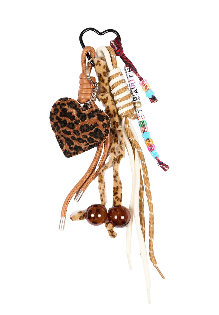 Portachiavi leopardato per bambina