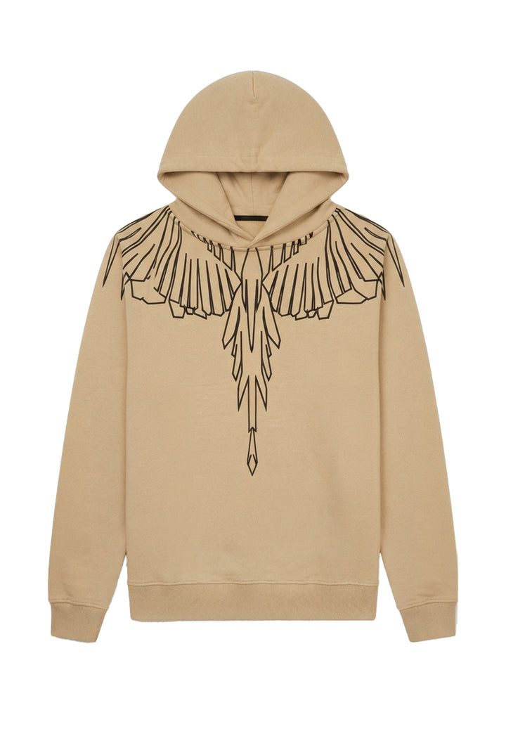 Felpa cappuccio beige per bambino