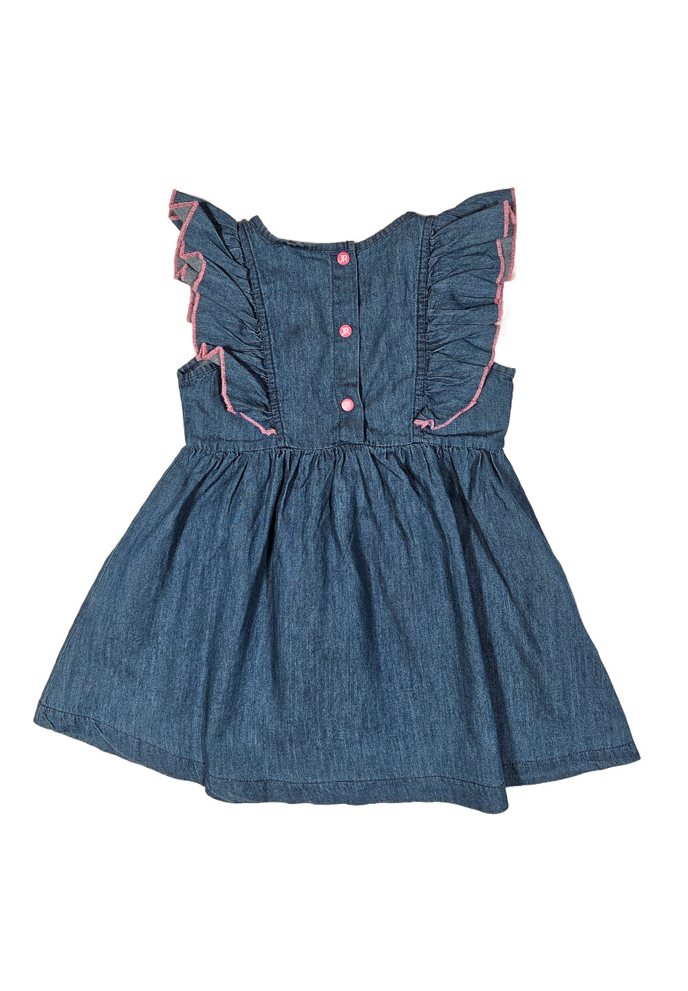 Vestito blu denim per neonata