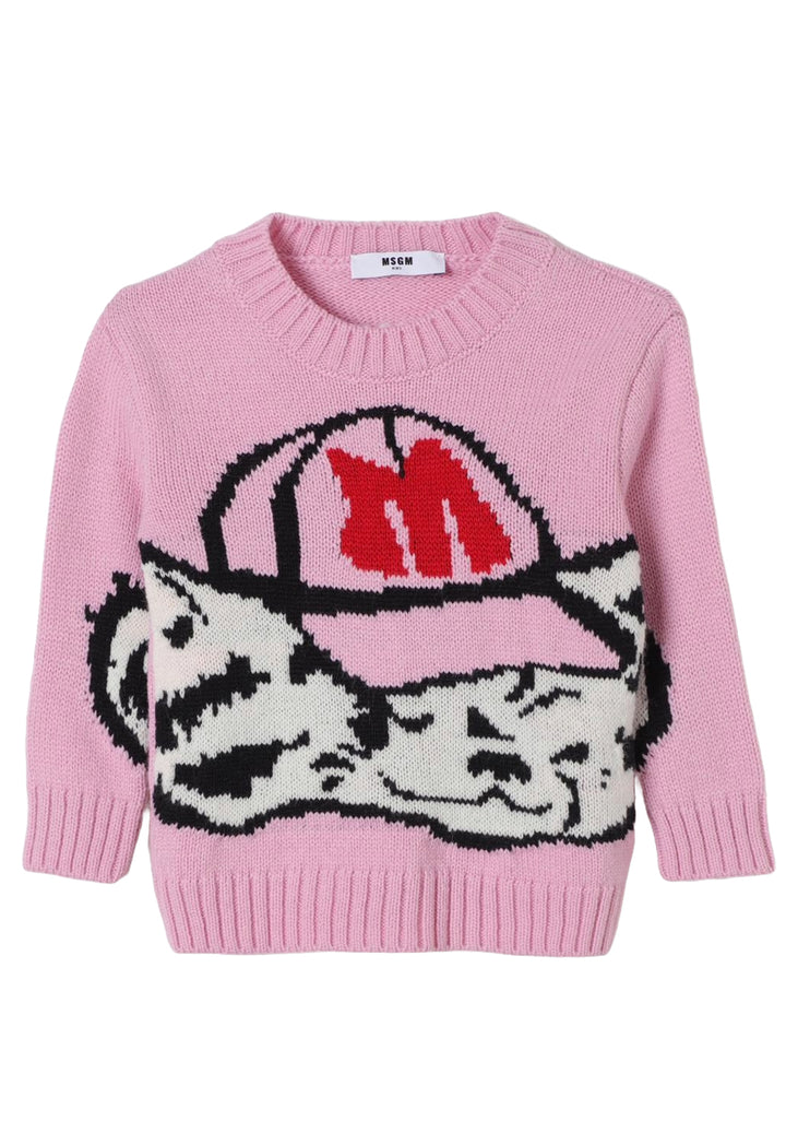 Maglioncino rosa per neonata