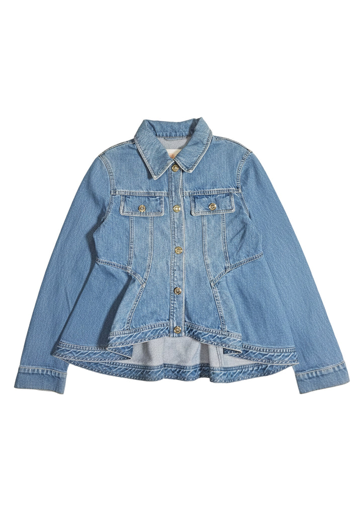 Giubbino denim blu per bambina