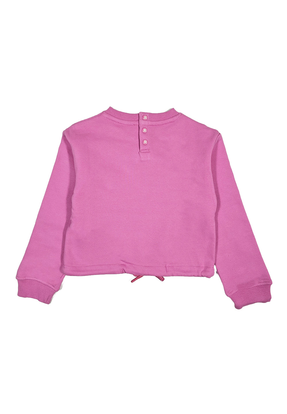 Rosa Sweatshirt mit Rundhalsausschnitt für kleine Mädchen