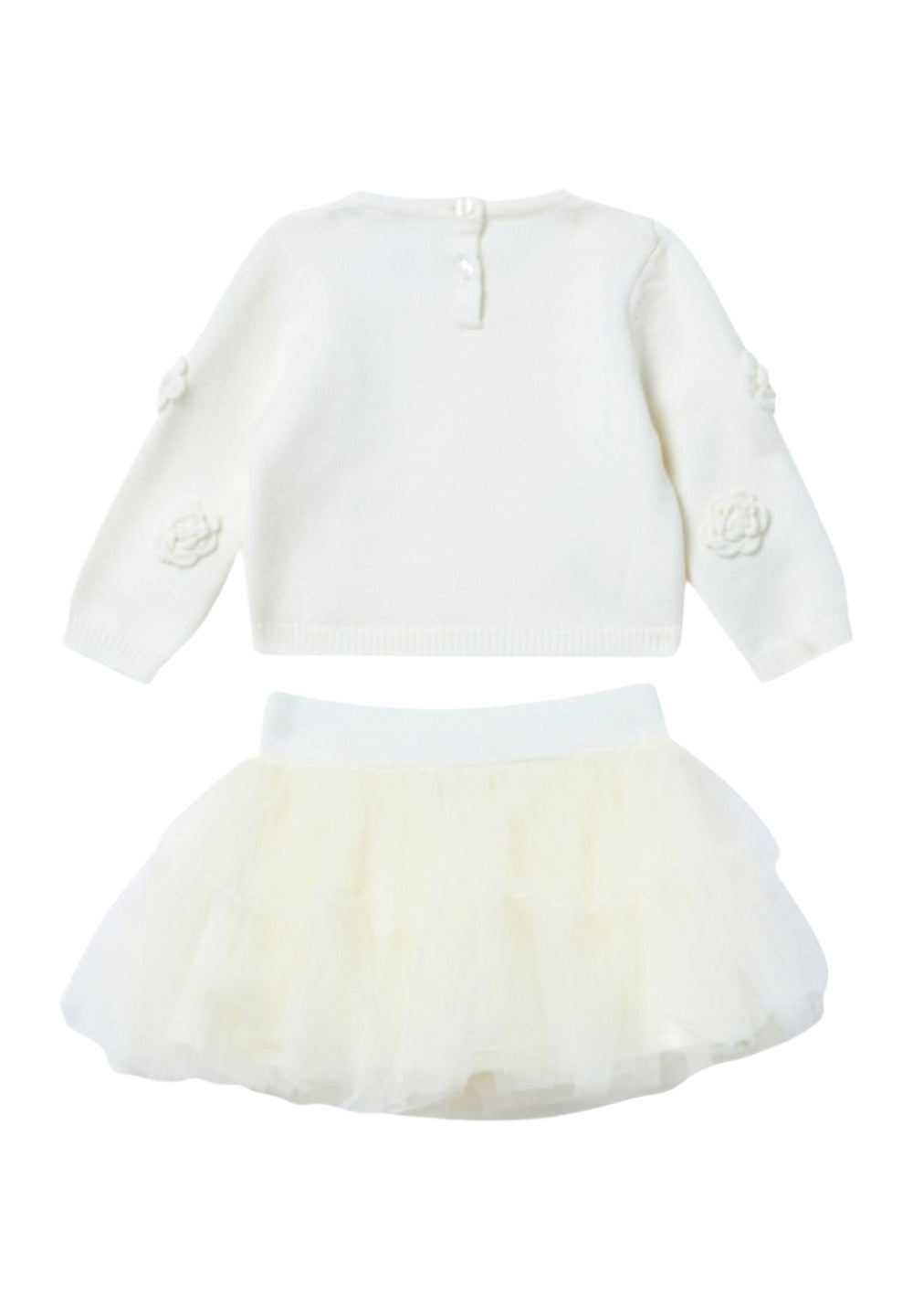 Vestito crema per neonata