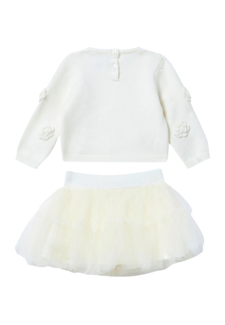 Vestito crema per neonata