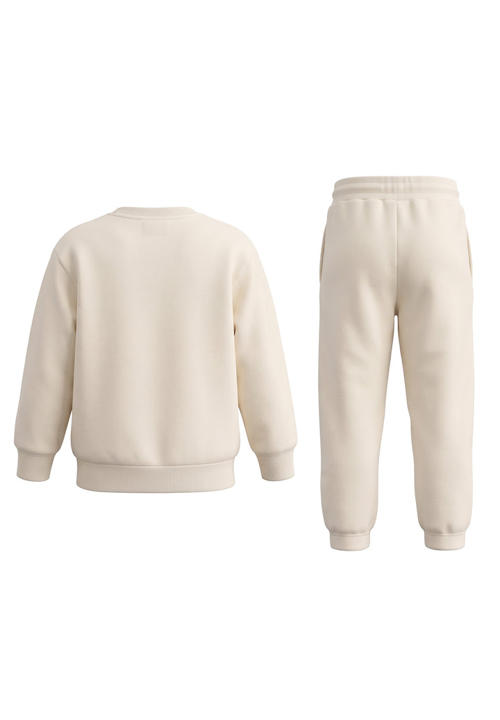 Completo felpa crema unisex