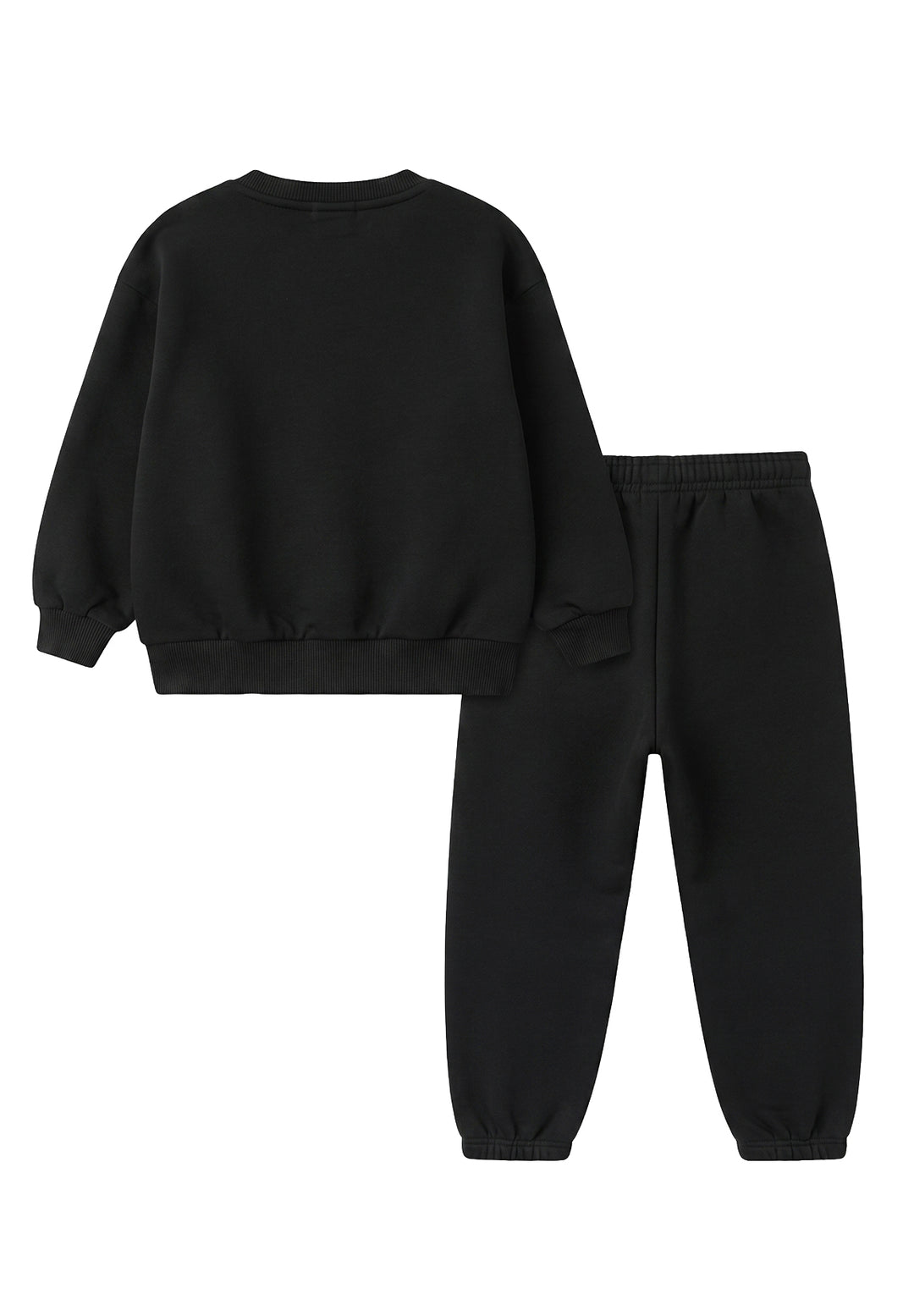 Completo felpa nero per bambino