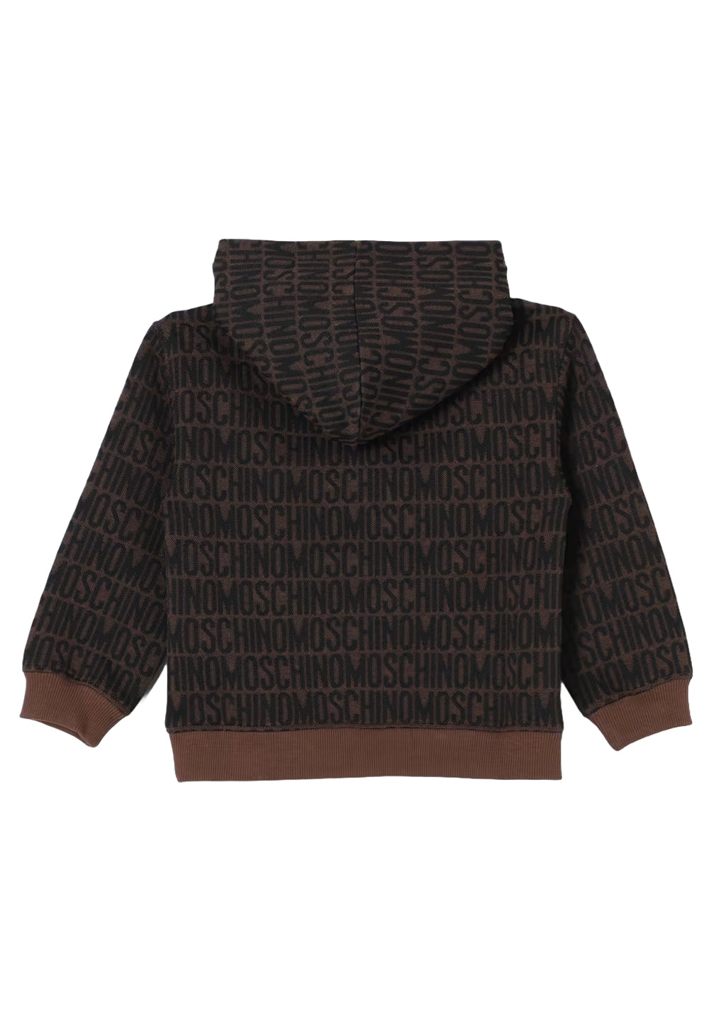 Felpa cappuccio marrone per bambino