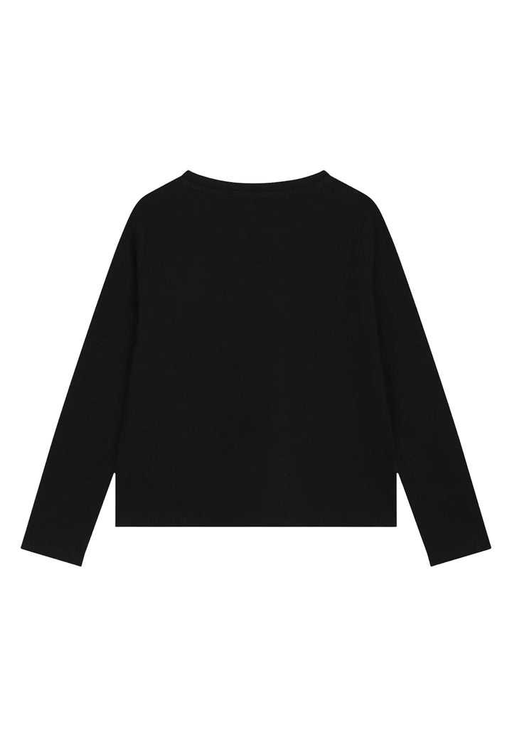 T-shirt nera per bambina