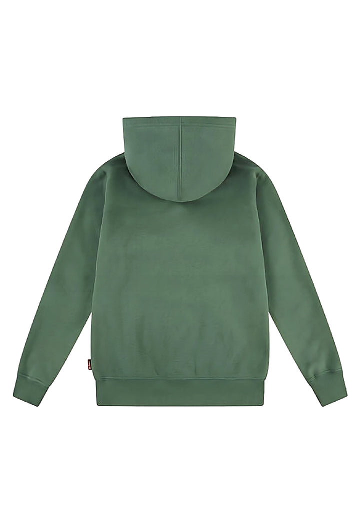 Felpa cappuccio verde per bambino