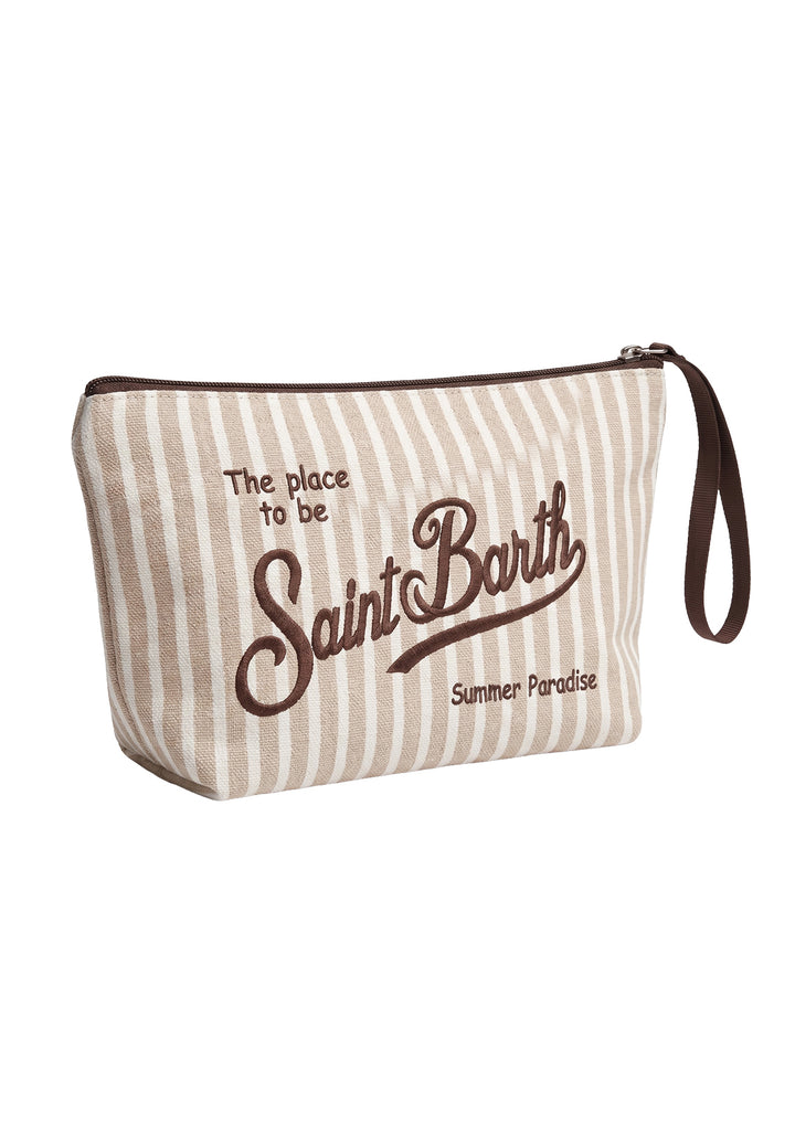 Pochette lino beige per bambina