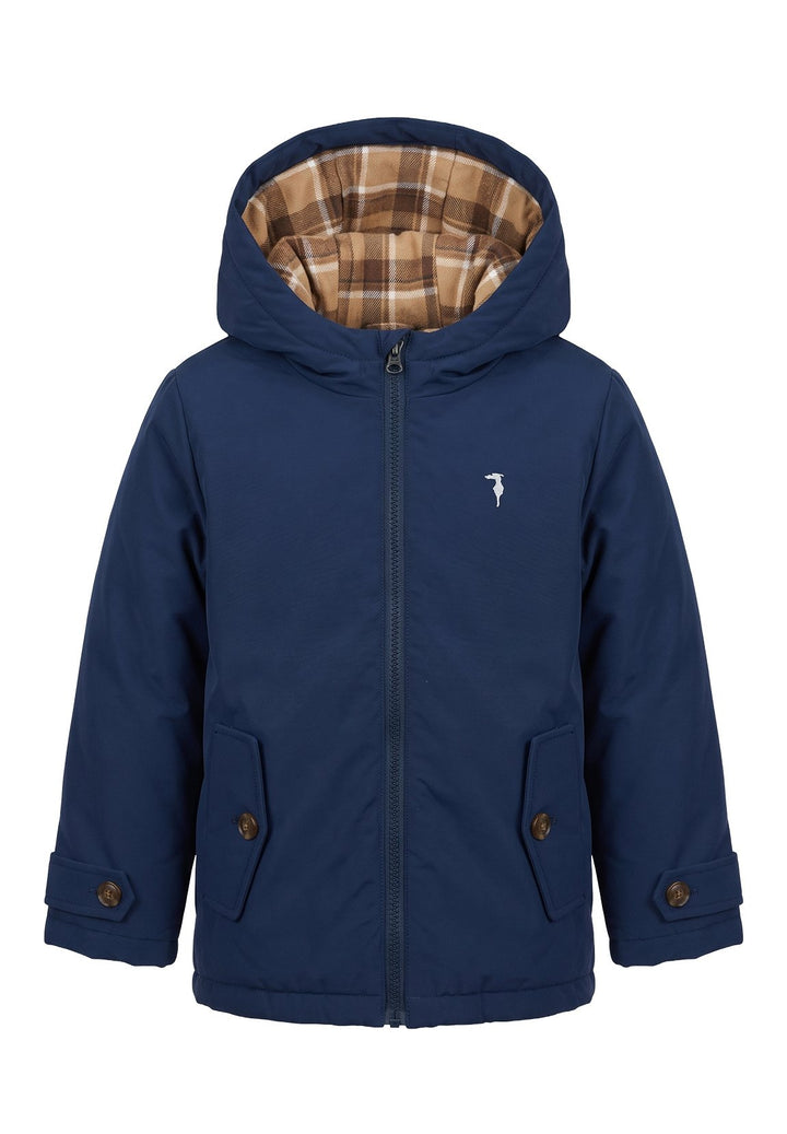 Cappotto blu per neonato
