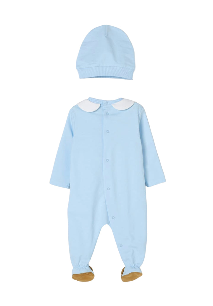 Baby-Mädchen-Strampler-Set in Hellblau