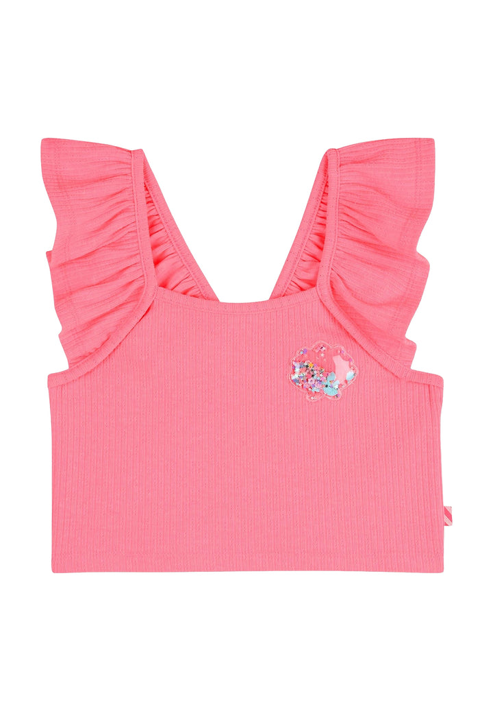 Fuchsia-T-Shirt für Mädchen