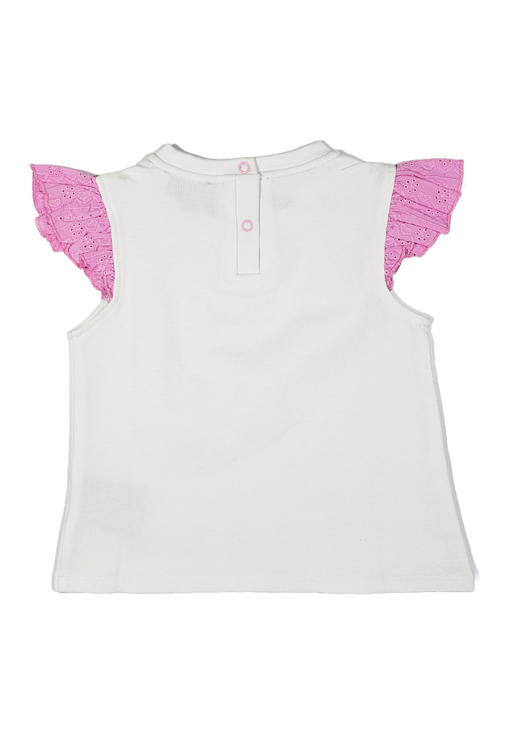 T-shirt bianca per neonata