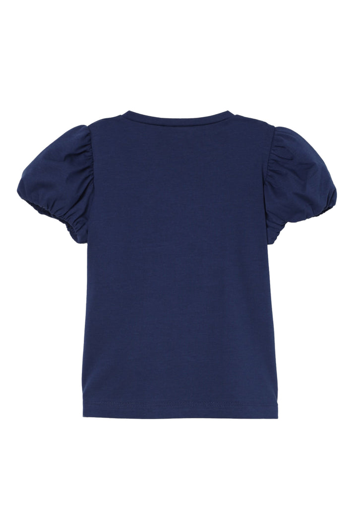 T-shirt blu per bambina