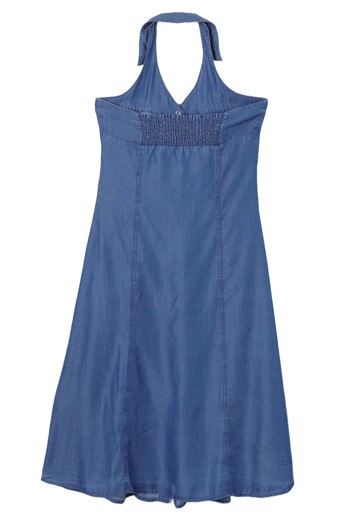 Vestito blu denim per bambina