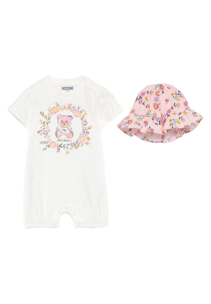 Set tutina bianco per neonata