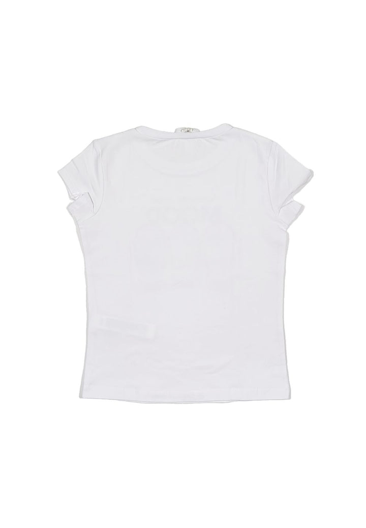 T-shirt bianca per neonata