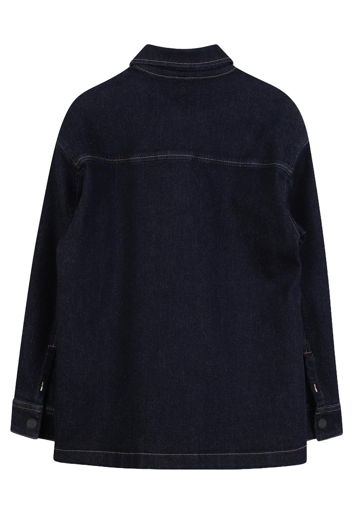 Camicia denim blu scuro per bambino